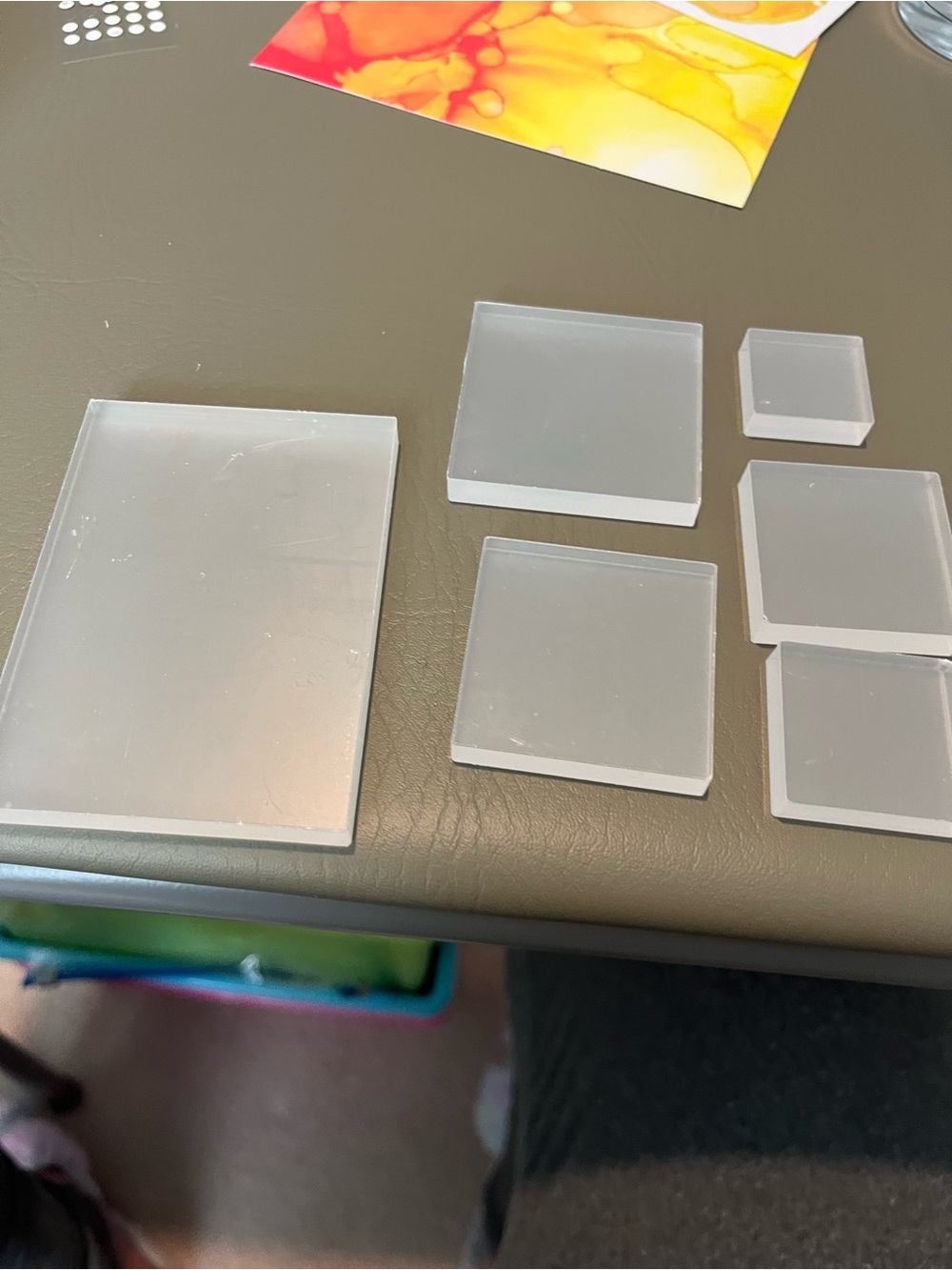 Clear Square Acrylic Tablet Stands - Clear